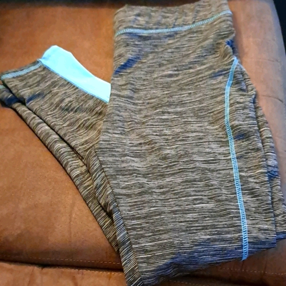 Grey and blue leggings size 2x